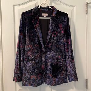 Loft velvet blazer